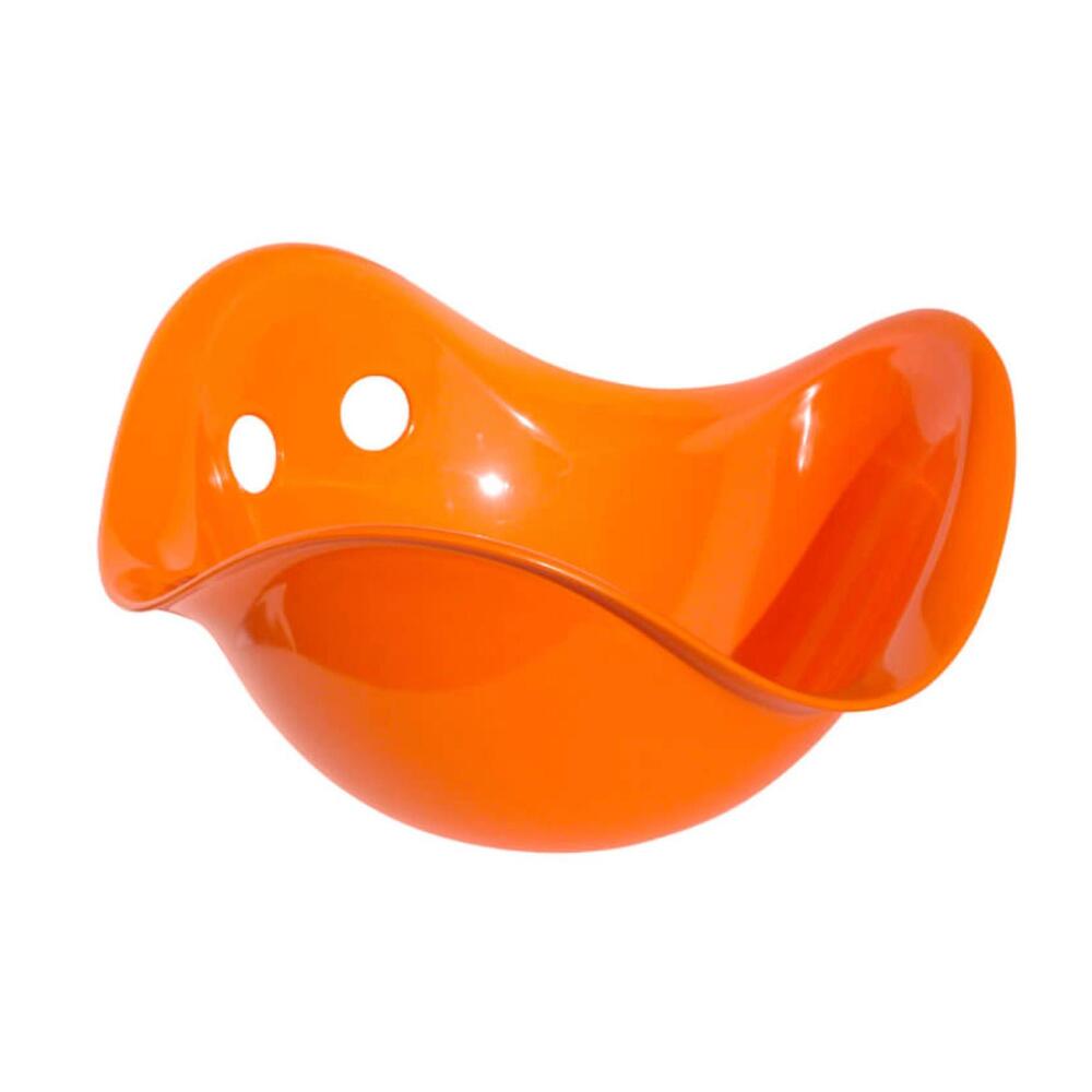 NEW FAT BRAIN TOYS kid's bilibo bowl-shaped toy in orange